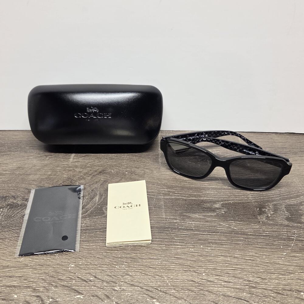 COACH L1010 HC8232 551011 Black 56 17 140 Women's Just Frames/w Cover. **read** - Picture 2 of 8